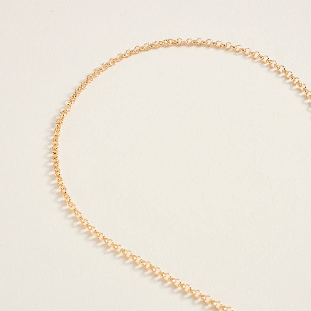Golden Saltwater Cross Necklace
