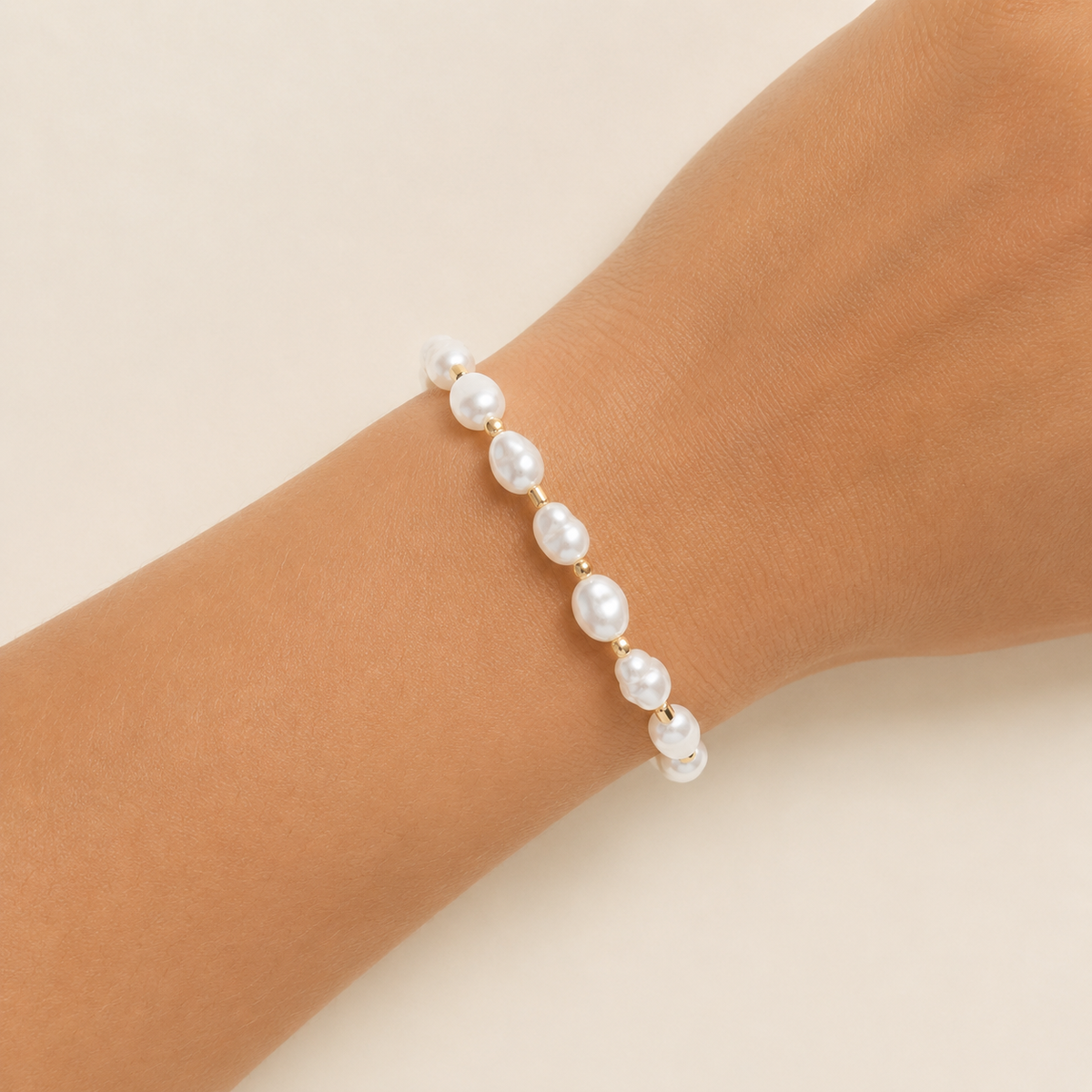 Golden Pearl Bracelet